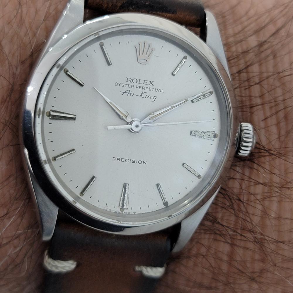 Mens Rolex Oyster Precision 1002 Air King Automatic 1960s w Paper RA249B 5