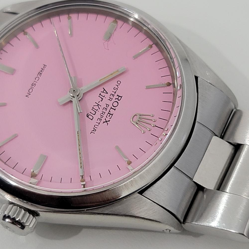 Men's Mens Rolex Oyster Precision 1002 Air King Pink Dial Automatic 1970s RA172