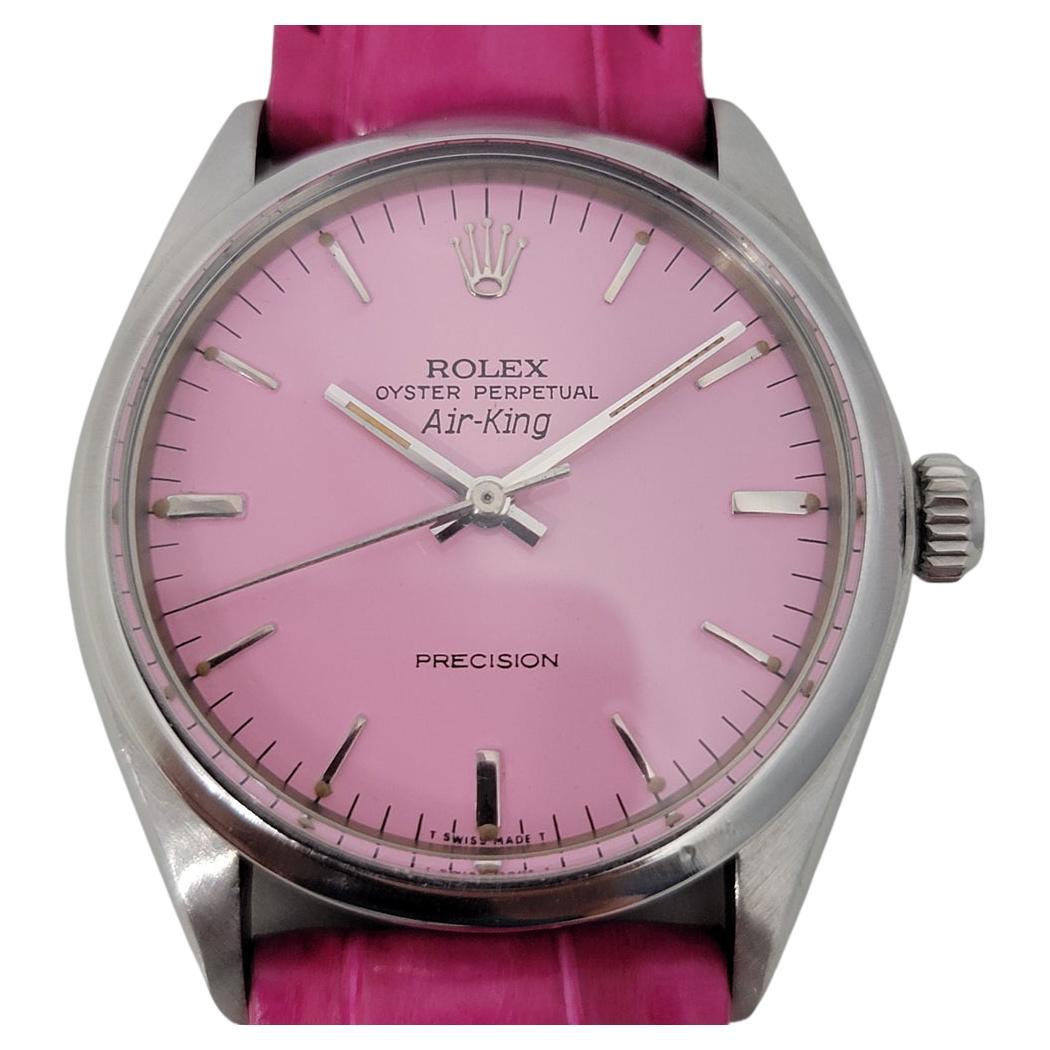 Mens Rolex Oyster Precision 1002 Air King Pink Dial Automatic, 1970s RA172P