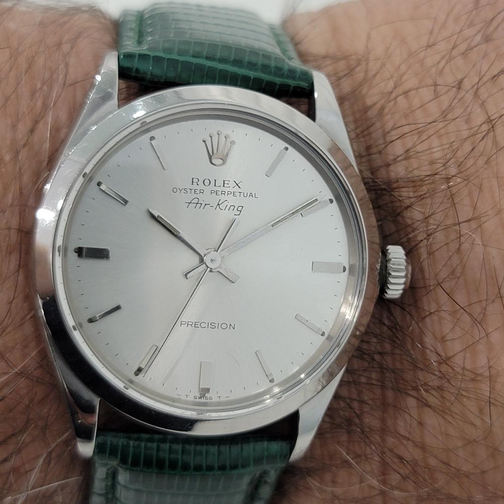 Mens Rolex Oyster Precision 1960s Ref 5500 Air King Automatic Swiss RJC170G For Sale 6