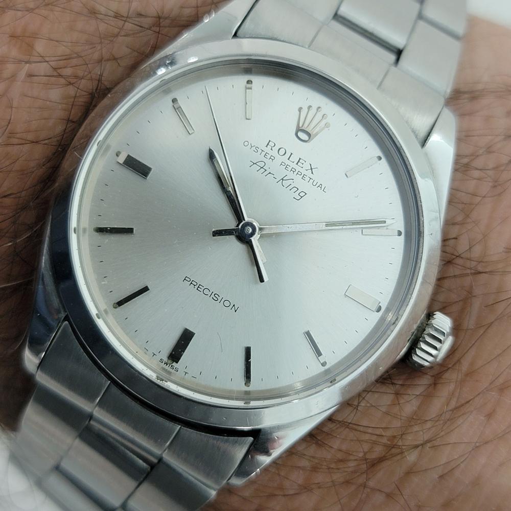 Mens Rolex Oyster Precision 5500 Air King 1960s Vintage Automatic RJC170 For Sale 4