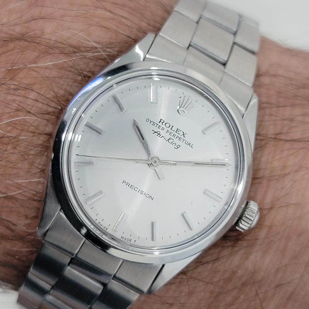 Mens Rolex Oyster Precision 5500 Air King 34m Automatic 1960s All Original NA141 10