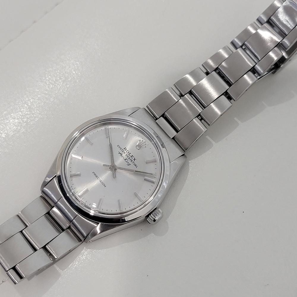 Mens Rolex Oyster Precision 5500 Air King 34m Automatic 1960s All Original NA141 3