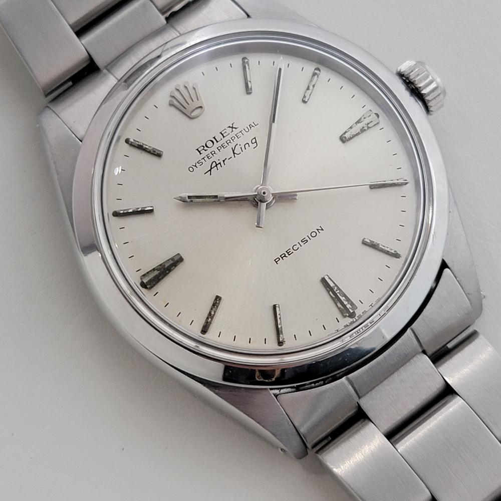 Rolex Oyster Precision 5500 Air King 34m automatique des années 1960, entièrement d'origine RA476 Excellent état à Beverly Hills, CA