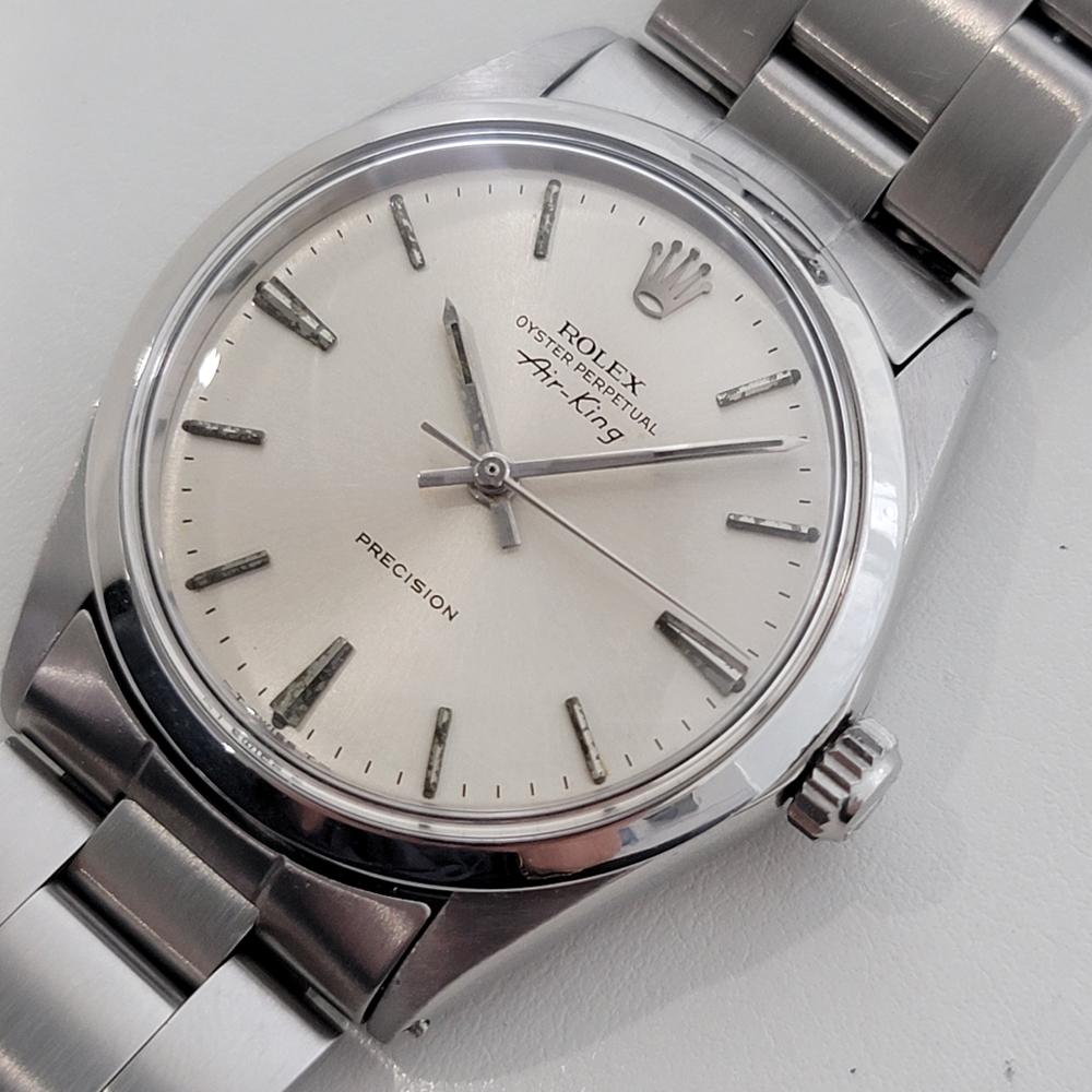  Rolex Oyster Precision 5500 Air King 34m automatique des années 1960, entièrement d'origine RA476 Pour hommes 