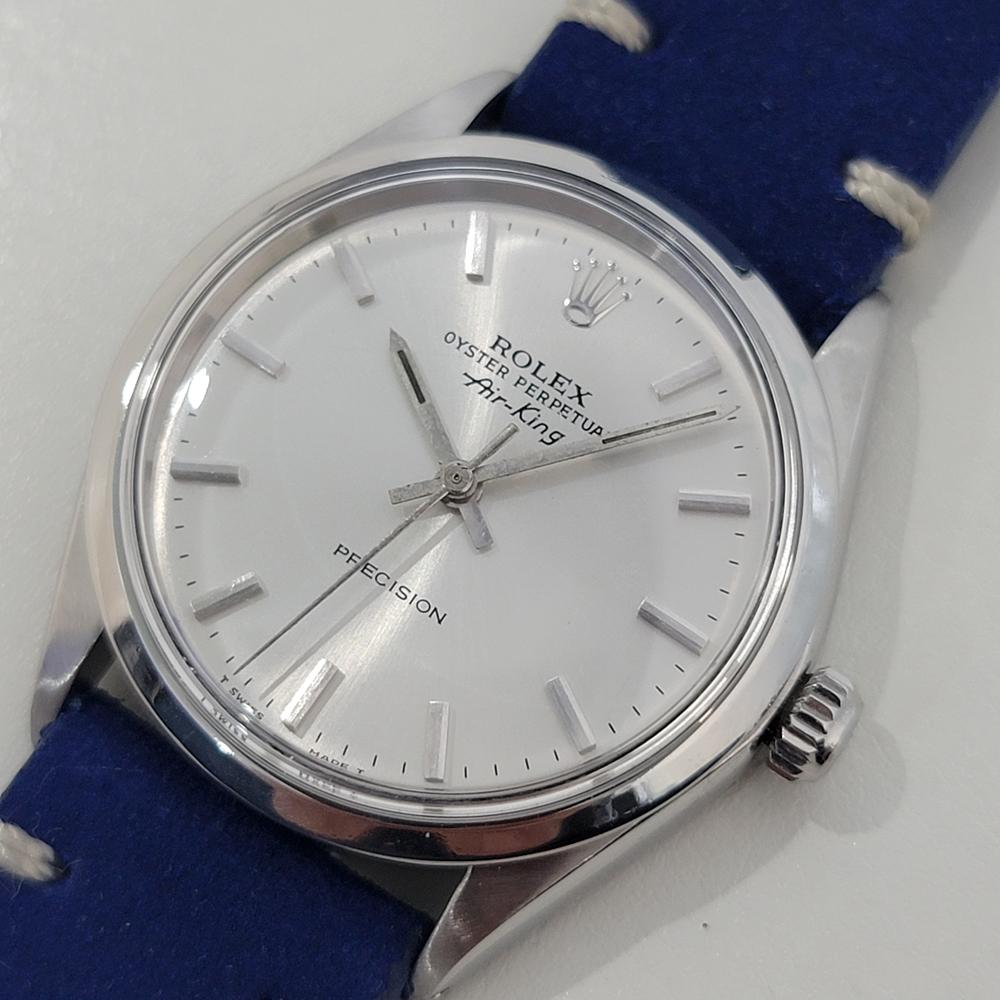 De los hombres Mens Rolex Oyster Precision 5500 Air King 34m Automatic 1960s Vintage NA141B