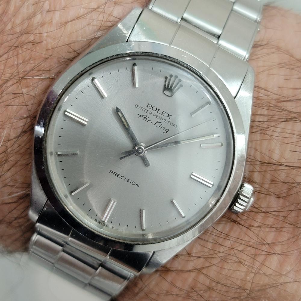 Mens Rolex Oyster Precision 5500 Air King 34m Automatic 1970s All Original NA142 9