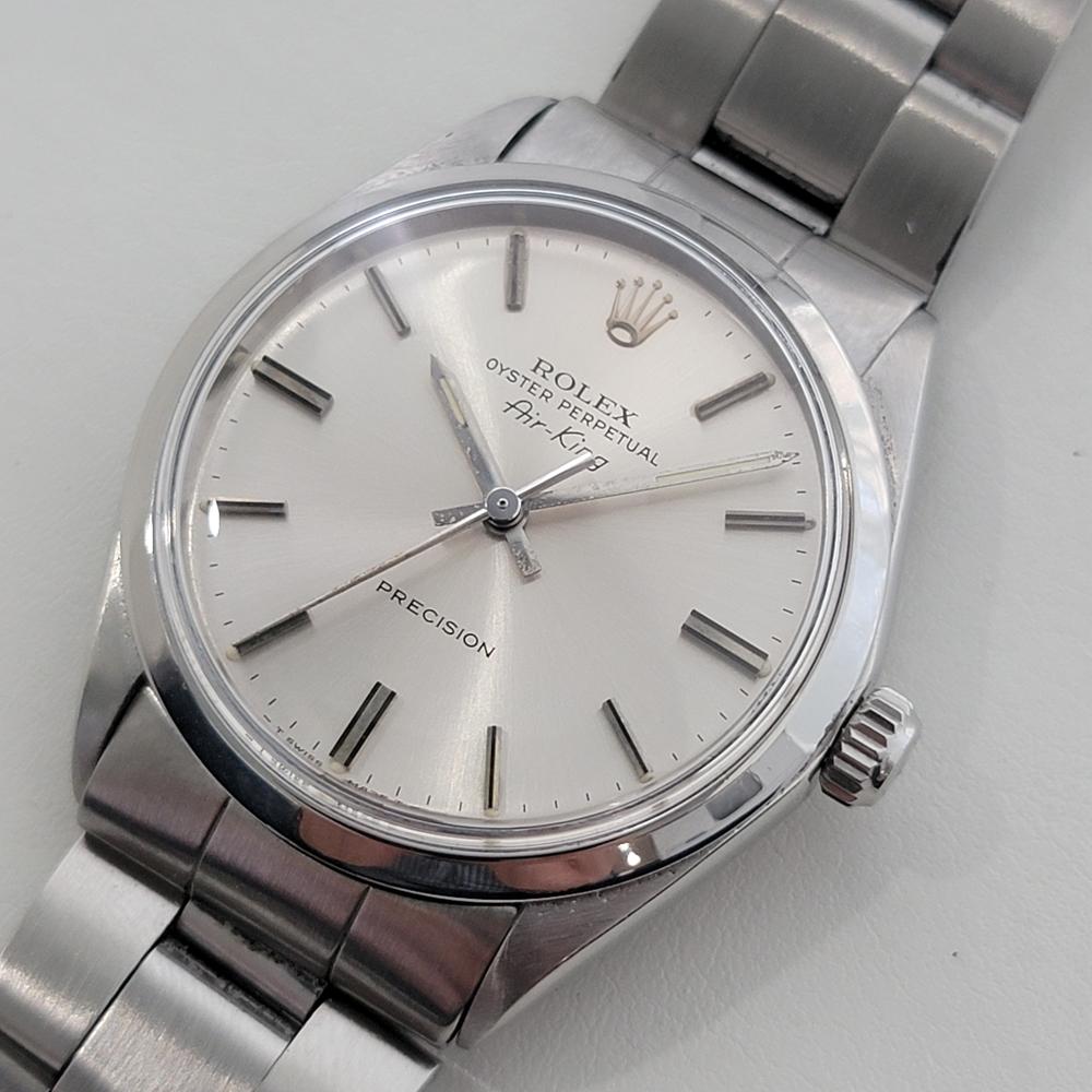 Men's Mens Rolex Oyster Precision 5500 Air King 34m Automatic 1970s All Original RA477 For Sale