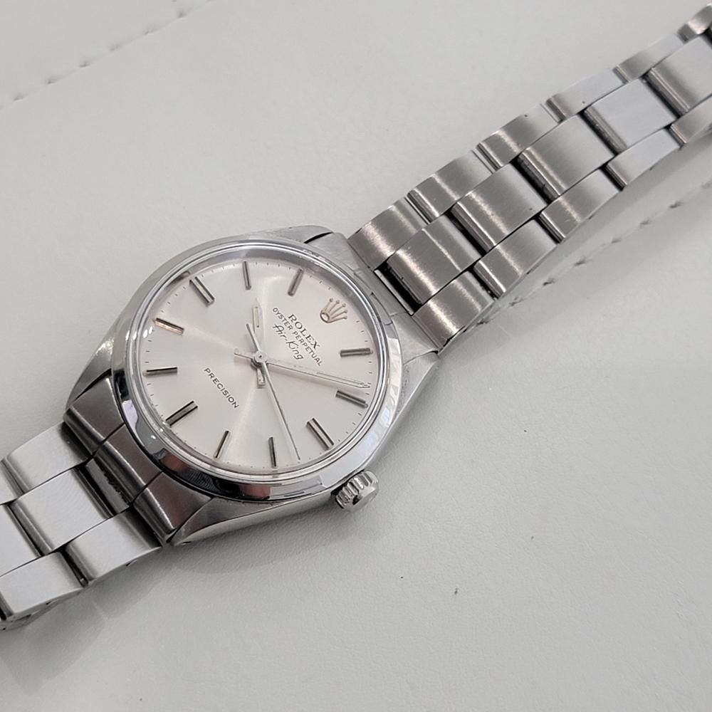 Mens Rolex Oyster Precision 5500 Air King 34m Automatic 1970s All Original RA477 For Sale 1