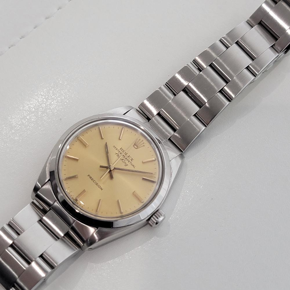 Mens Rolex Oyster Precision 5500 Air King 34m Automatic 1970s All Original RA493 For Sale 3
