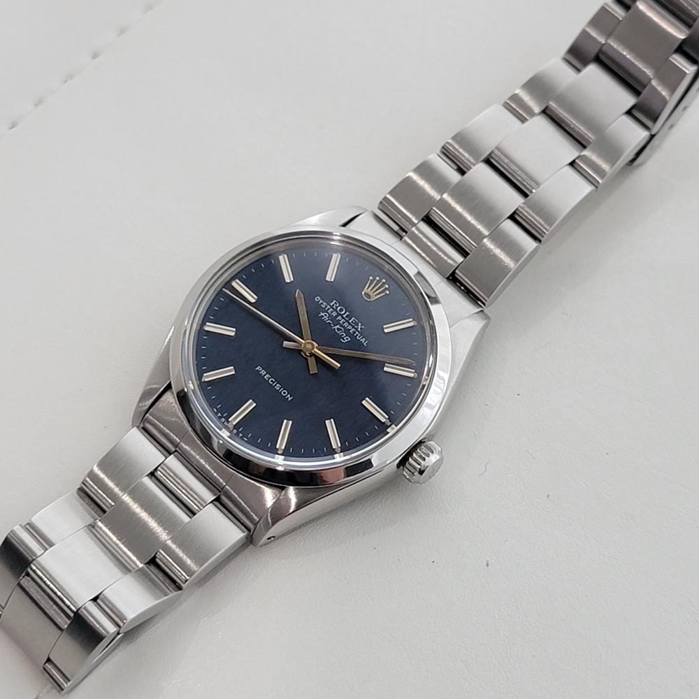 Mens Rolex Oyster Precision 5500 Air King 34m Automatic 1970s All Original RA505 For Sale 3