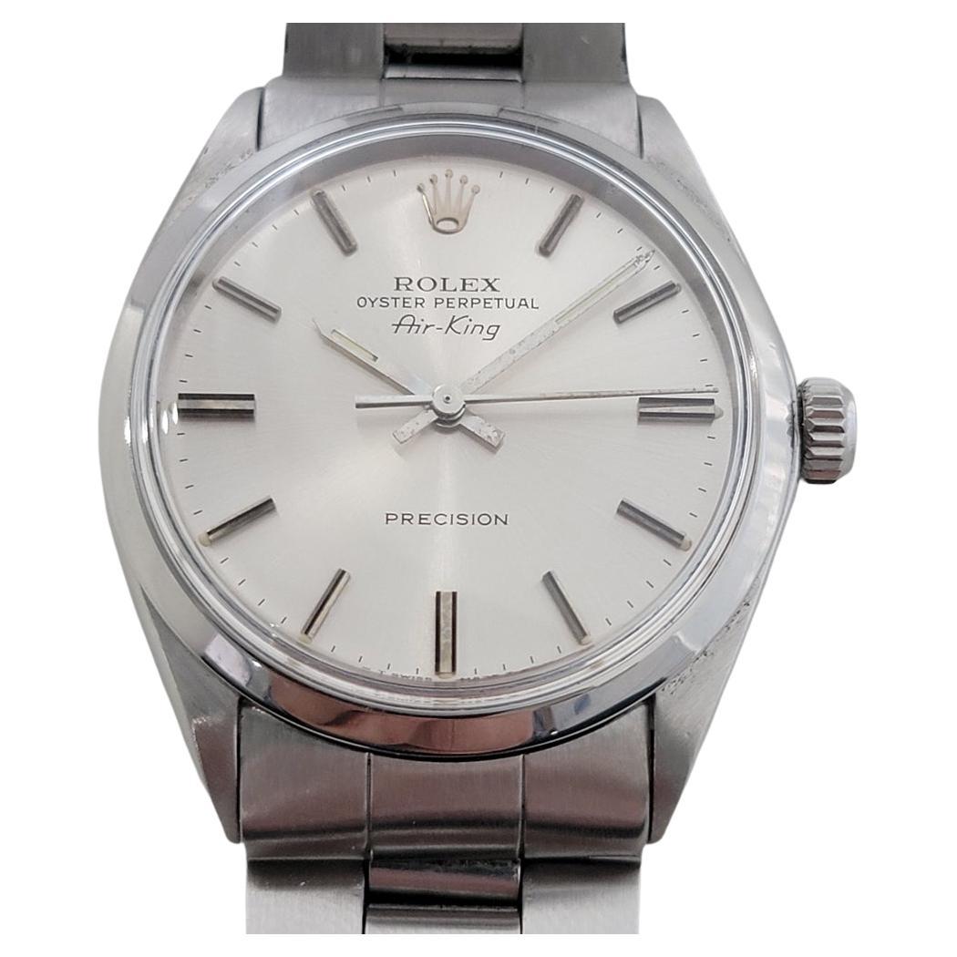 Rolex Oyster Precision 5500 Air King 34m Automático 1970s Todo Original RA477