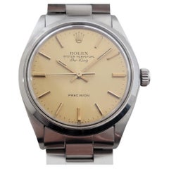 Mens Rolex Oyster Precision 5500 Air King 34m Automatic 1970s All Original RA493
