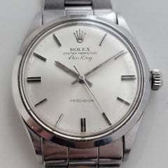 Mens Rolex Oyster Precision 5500 Air King 34m Automatic 1970s Vintage NA140