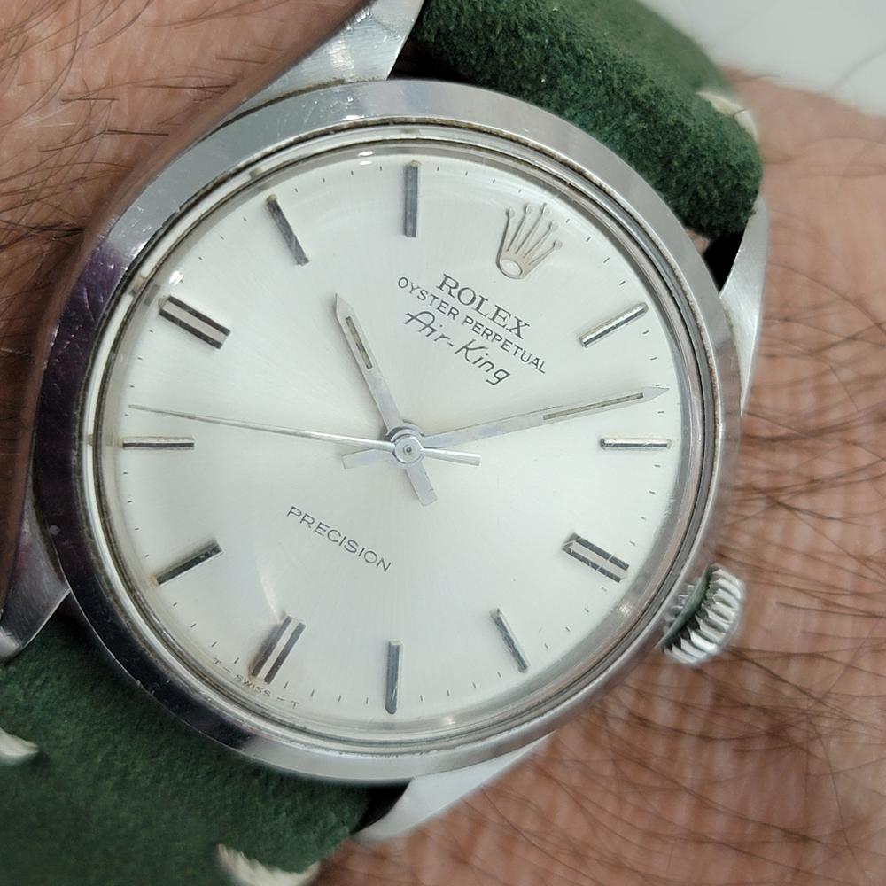 Mens Rolex Oyster Precision 5500 Air King 34m Automatic 1970s Vintage NA140G 9