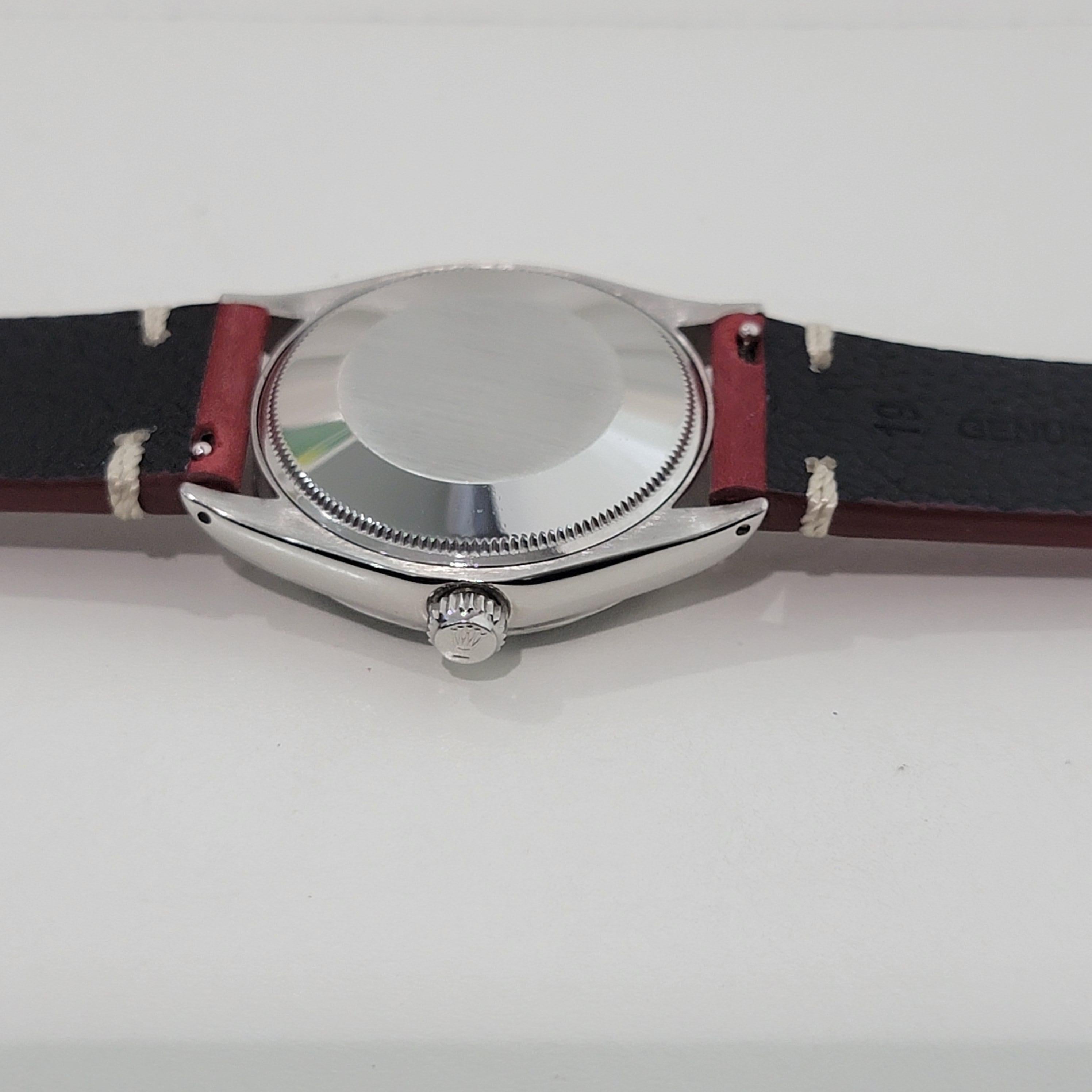Rolex Oyster Precision 5500 Air King 34m Mens Automatic 1970s Vintage NA142R For Sale 6