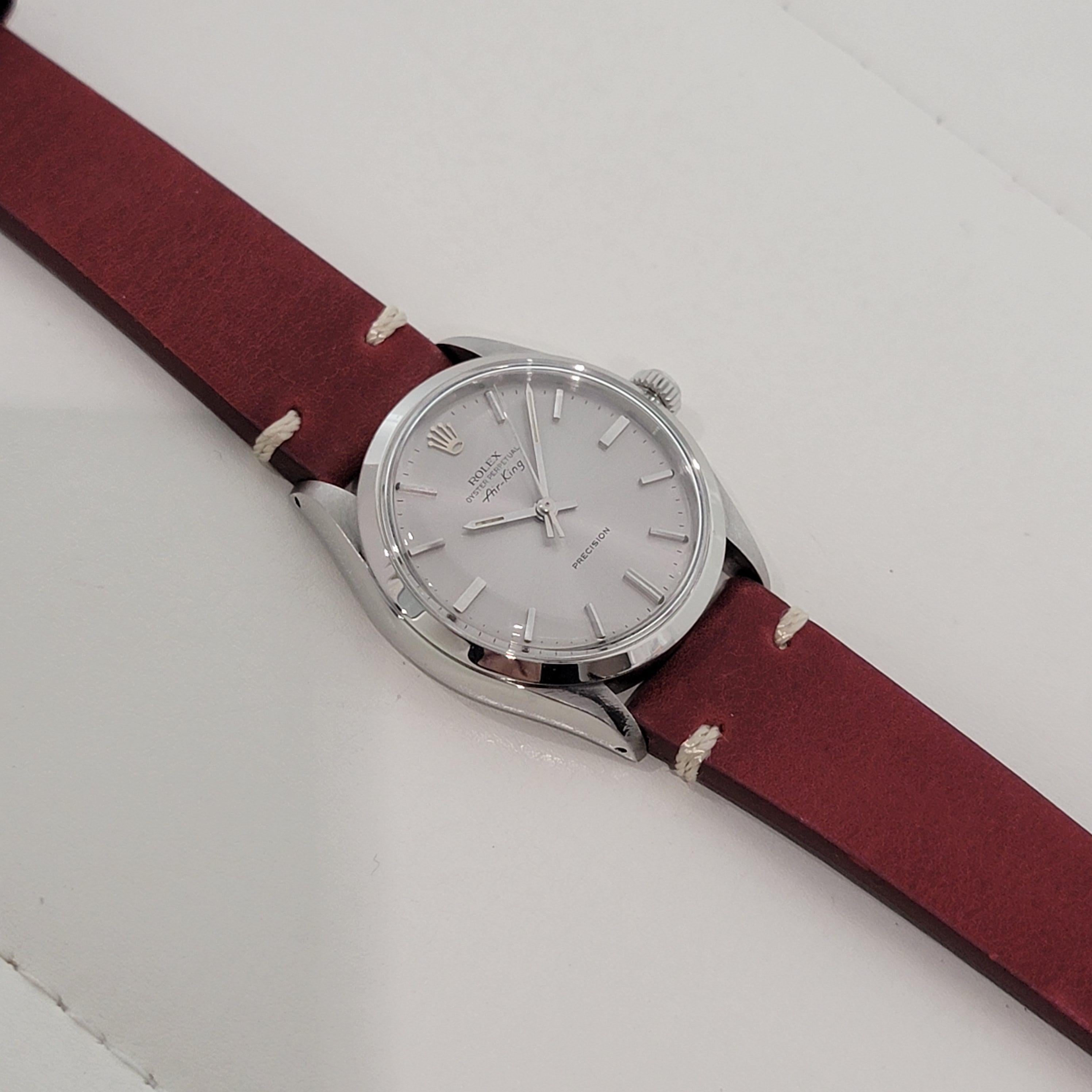 Rolex Oyster Precision 5500 Air King 34m Mens Automatic 1970s Vintage NA142R For Sale 3