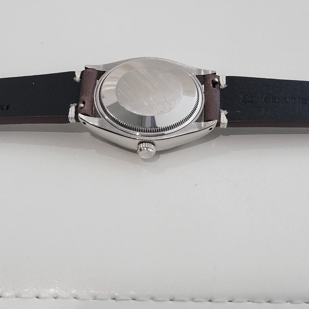 Mens Rolex Oyster Precision 5500 Air King 34m Automatic 1970s Vintage RA493B For Sale 6