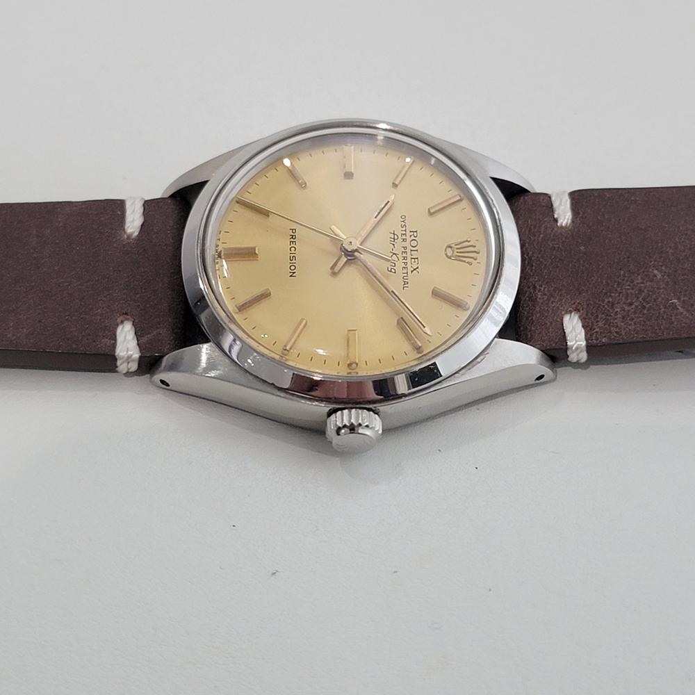 Men's Mens Rolex Oyster Precision 5500 Air King 34m Automatic 1970s Vintage RA493B For Sale