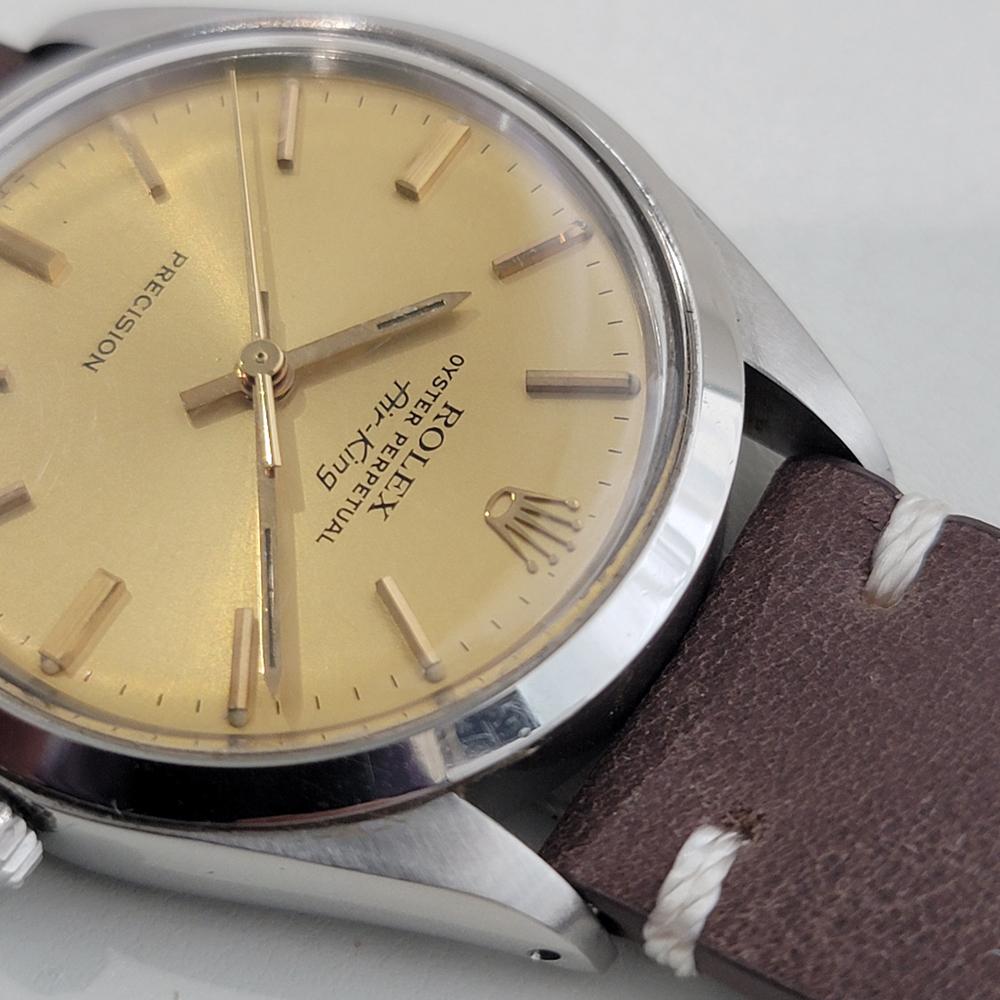 Mens Rolex Oyster Precision 5500 Air King 34m Automatic 1970s Vintage RA493B For Sale 1
