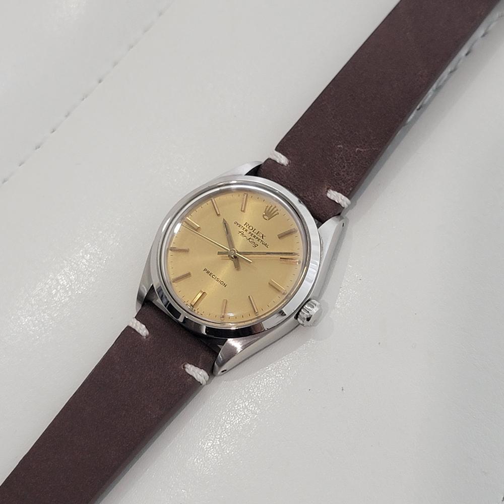Mens Rolex Oyster Precision 5500 Air King 34m Automatic 1970s Vintage RA493B For Sale 2