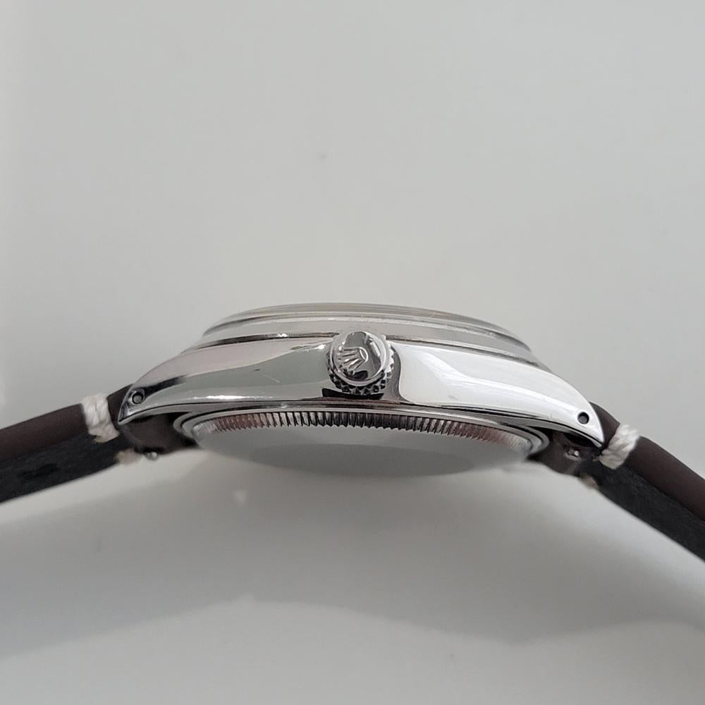 Mens Rolex Oyster Precision 5500 Air King 34m Automatic 1970s Vintage RA493B For Sale 5