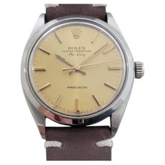 Mens Rolex Oyster Precision 5500 Air King 34m Automatic 1970s Vintage RA493B