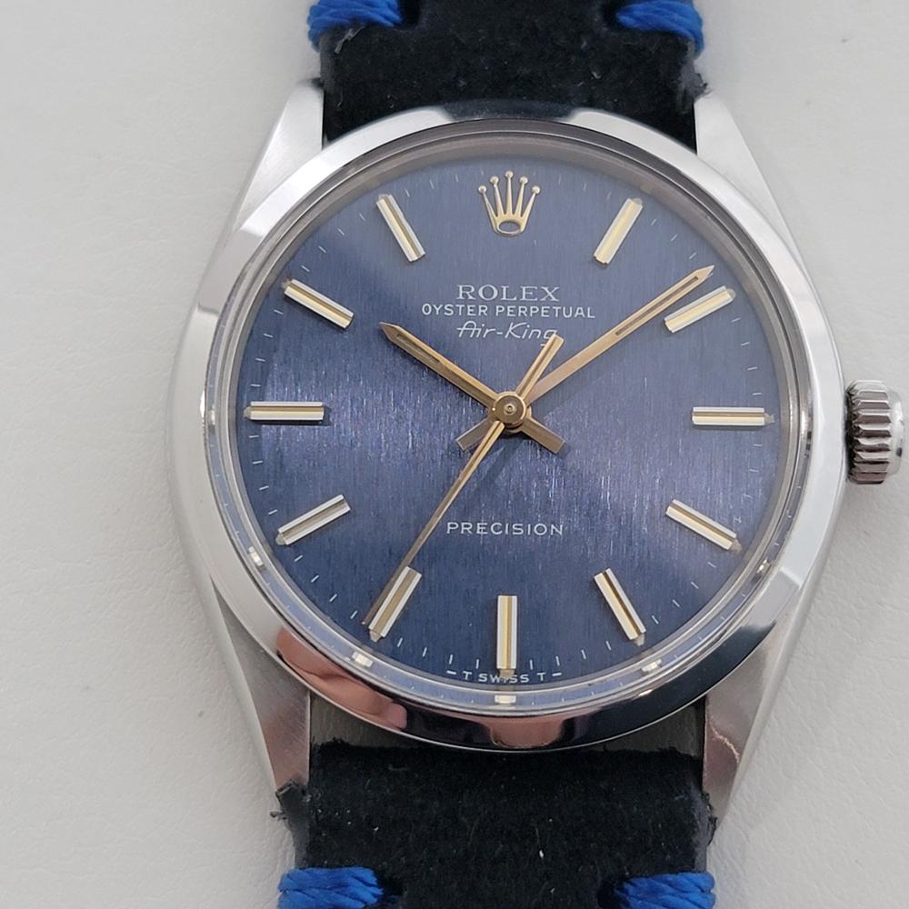 Timeless classic in stunning blue, Men's Rolex Oyster Perpetual Precision Ref.5500 