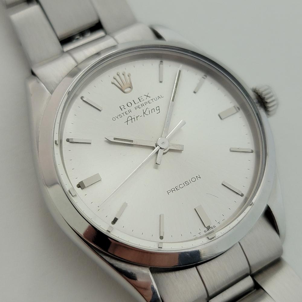Herren Rolex Oyster Precision 5500 Air King Automatik 1960er Jahre Vintage RJC170 im Zustand „Hervorragend“ in Beverly Hills, CA
