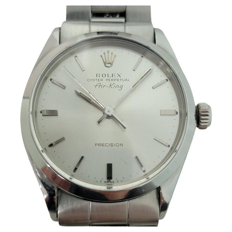 Mens Rolex Oyster Precision 5500 Air King Automatic 1960s Vintage RJC131 For  Sale at 1stDibs