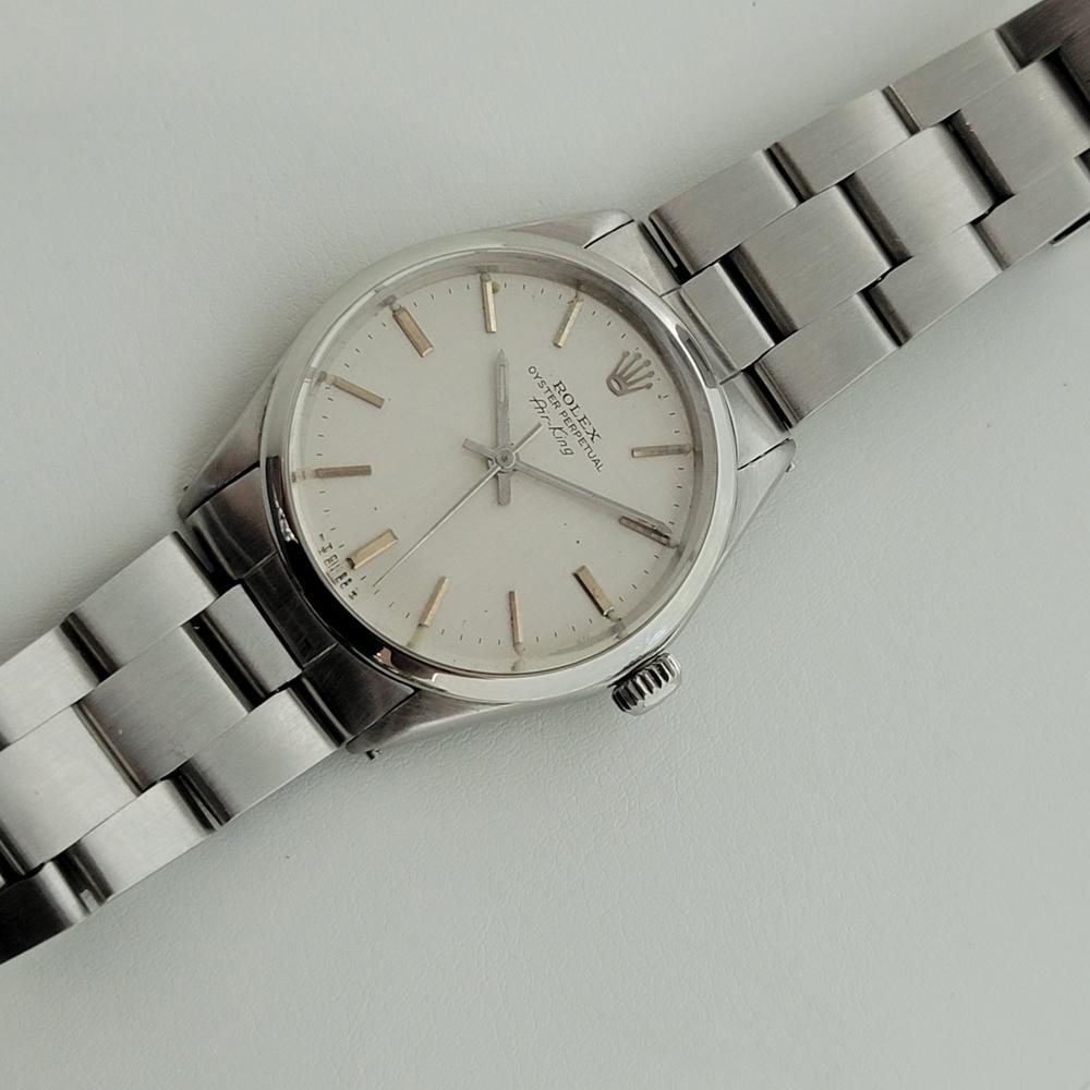 Mens Rolex Oyster Precision 5500 Air King Automatic 1970s Vintage RA253 In Excellent Condition In Beverly Hills, CA
