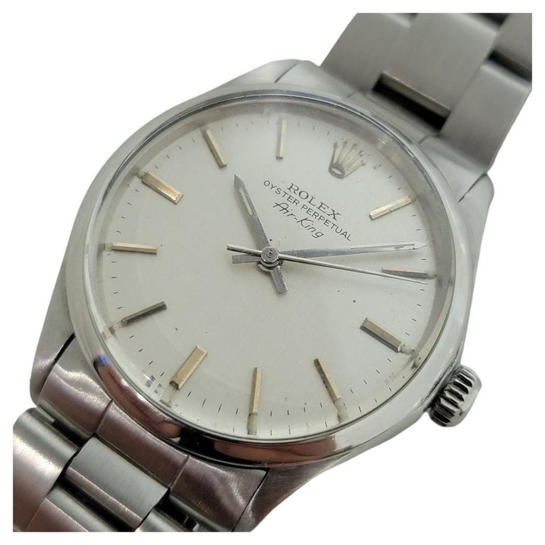 Mens Rolex Oyster Precision 5500 Air King Automatic 1970s Vintage RA253 For  Sale at 1stDibs