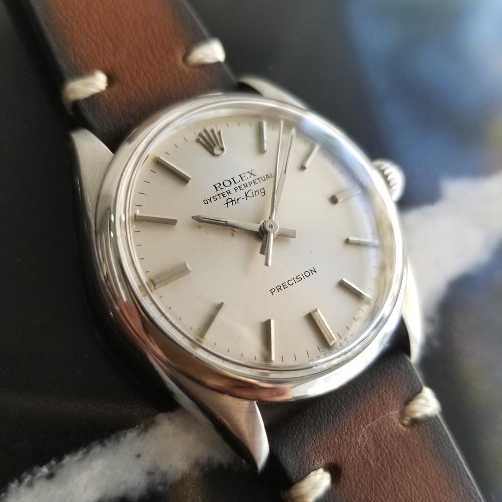 Mens Rolex Oyster Precision 5500 Air-King Automatic, c.1970s Vintage RA133 In Excellent Condition In Beverly Hills, CA