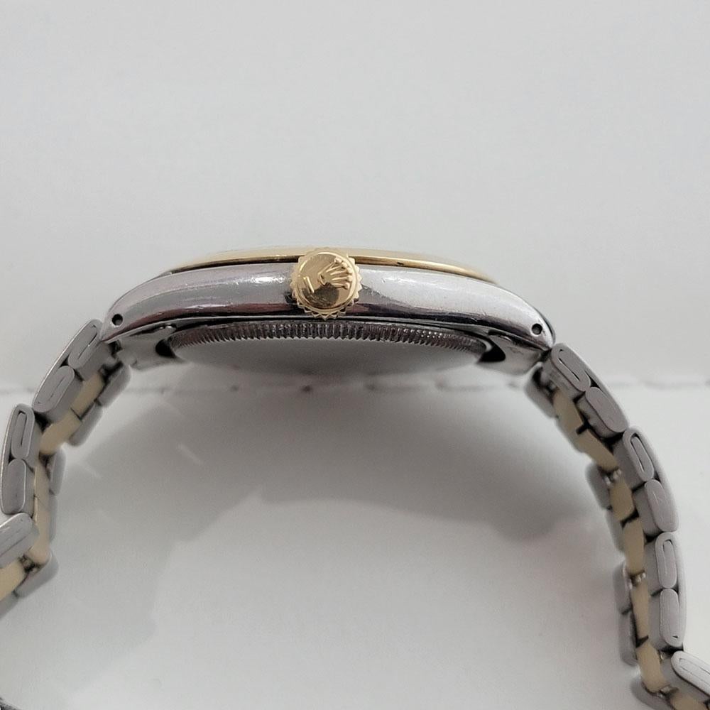 Herren Rolex Oyster Precision 6022 34mm 14k SS Handaufzug 1950er Jahre Vintage RA349 5