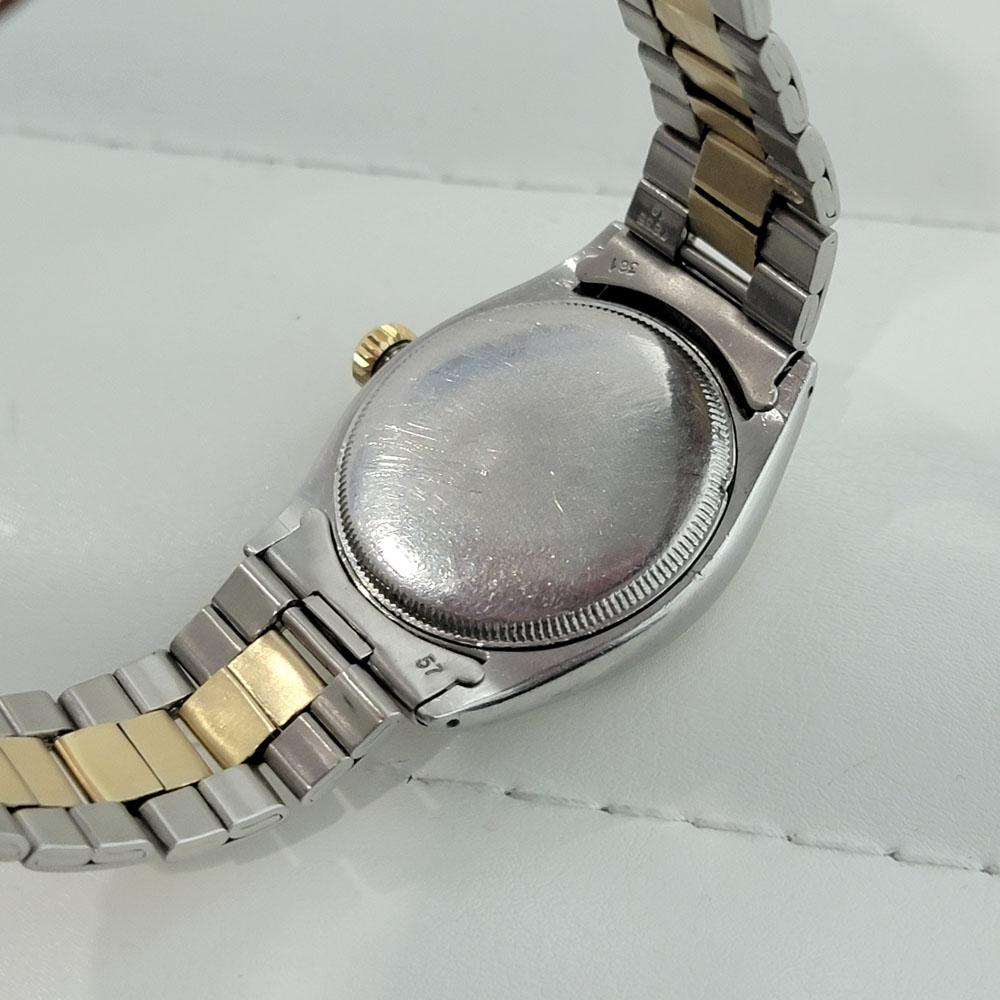 Herren Rolex Oyster Precision 6022 34mm 14k SS Handaufzug 1950er Jahre Vintage RA349 6