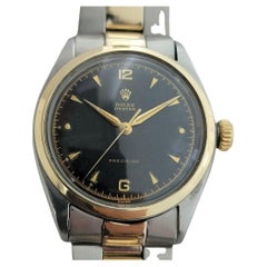 Mens Rolex Oyster Precision 6022 14k SS Manual Wind 1950s Vintage RA349