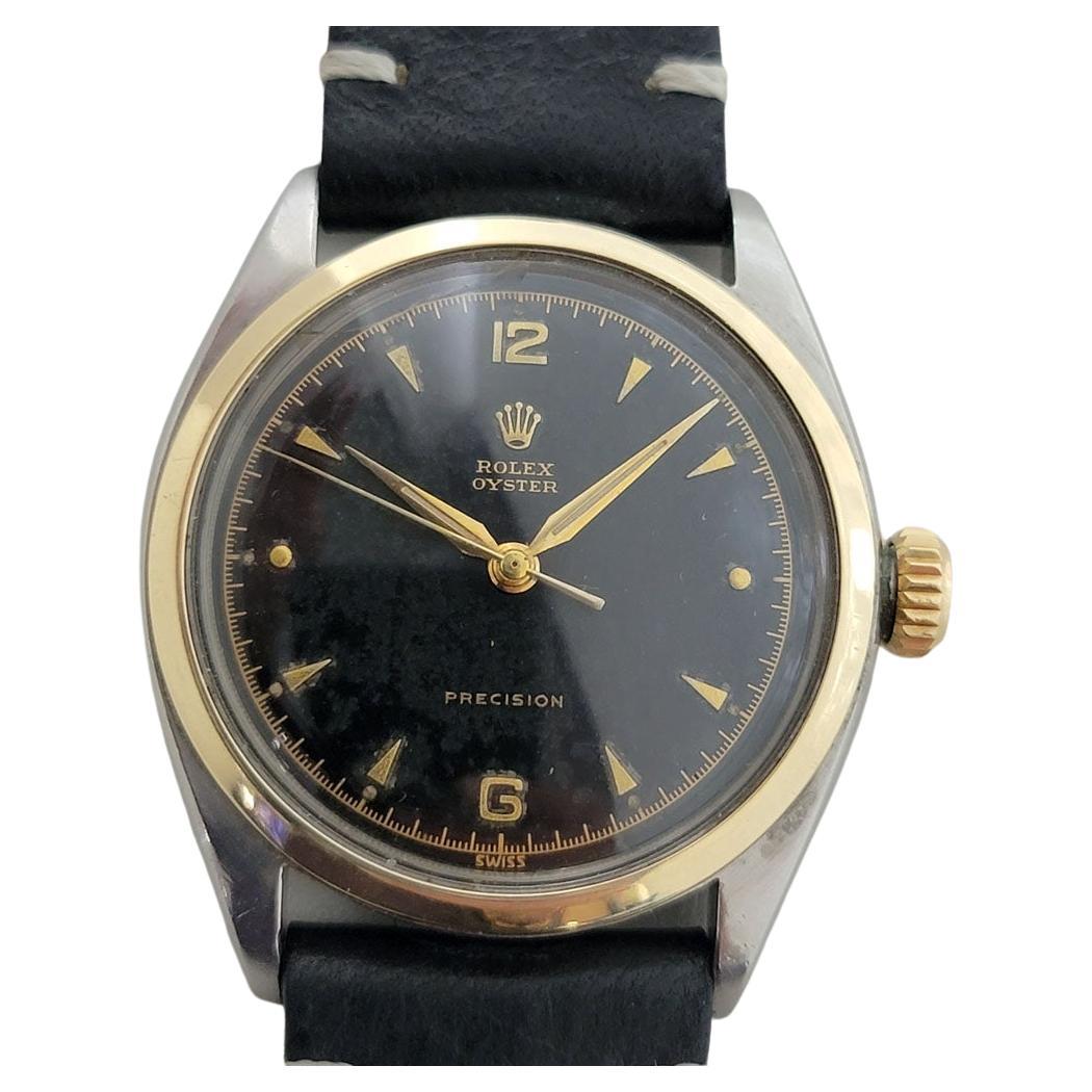 Mens Rolex Oyster Precision 6022 14k SS Manual Wind 1950s Vintage RA349B  For Sale at 1stDibs | rolex 6022