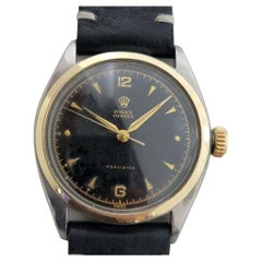 Mens Rolex Oyster Precision 6022 14k SS Manual Wind 1950s Vintage RA349B