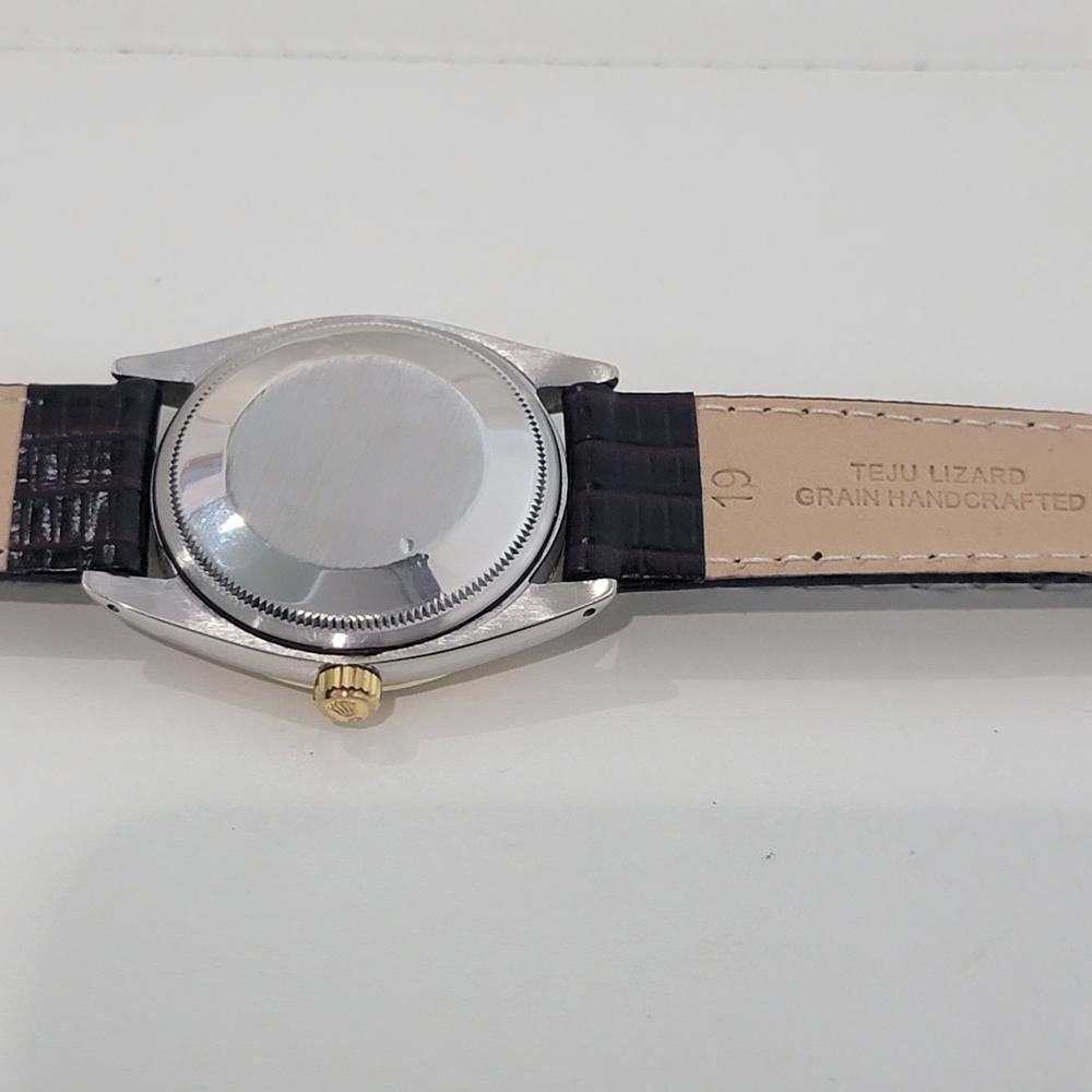 Mens Rolex Oyster Perpetual Ref 1008 35mm 18k SS Automatic 1960s Vintage RA464 6