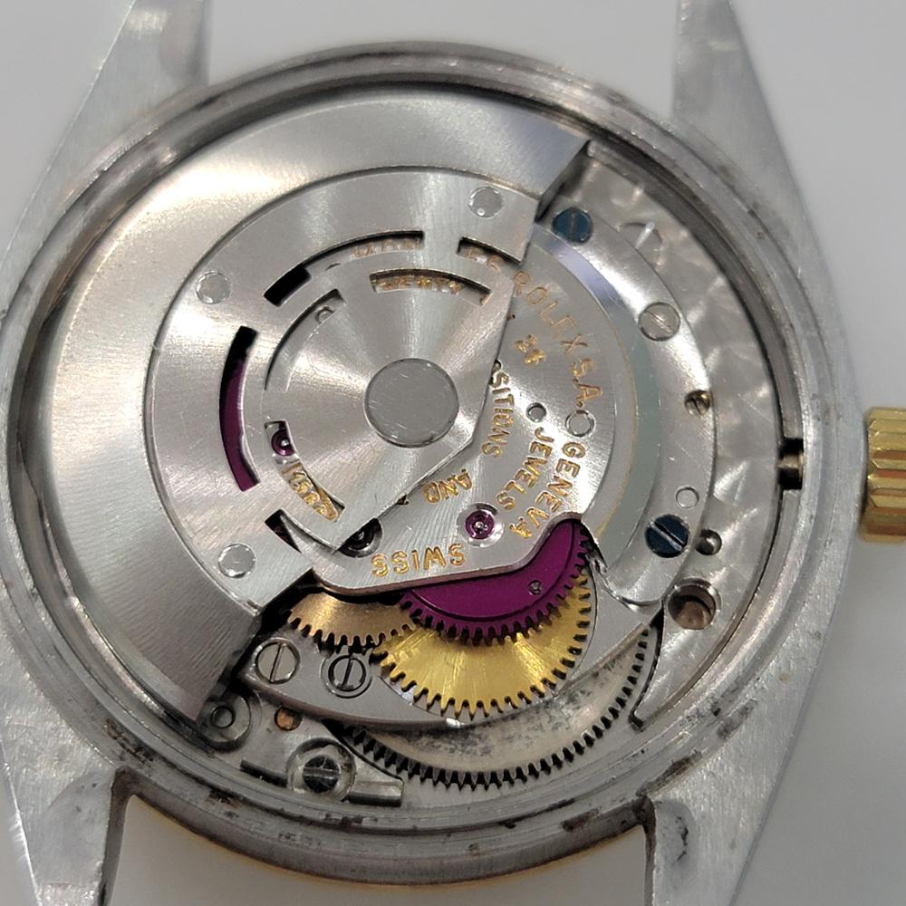 Mens Rolex Oyster Perpetual Ref 1008 35mm 18k SS Automatic 1960s Vintage RA464 7