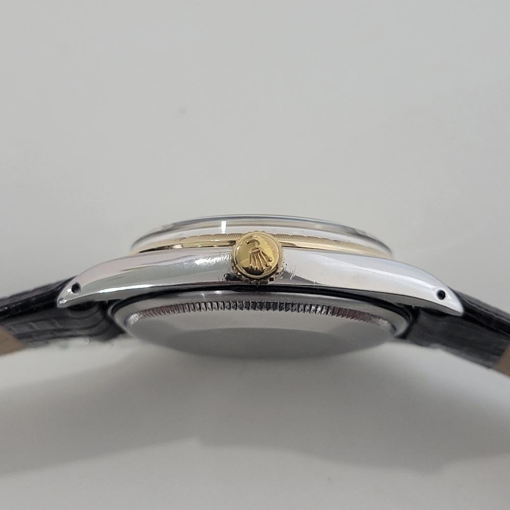 Mens Rolex Oyster Perpetual Ref 1008 35mm 18k SS Automatic 1960s Vintage RA464 5