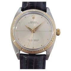 Herren Rolex Oyster Perpetual Ref 1008 35mm 18k SS Automatik 1960er Jahre Vintage RA464