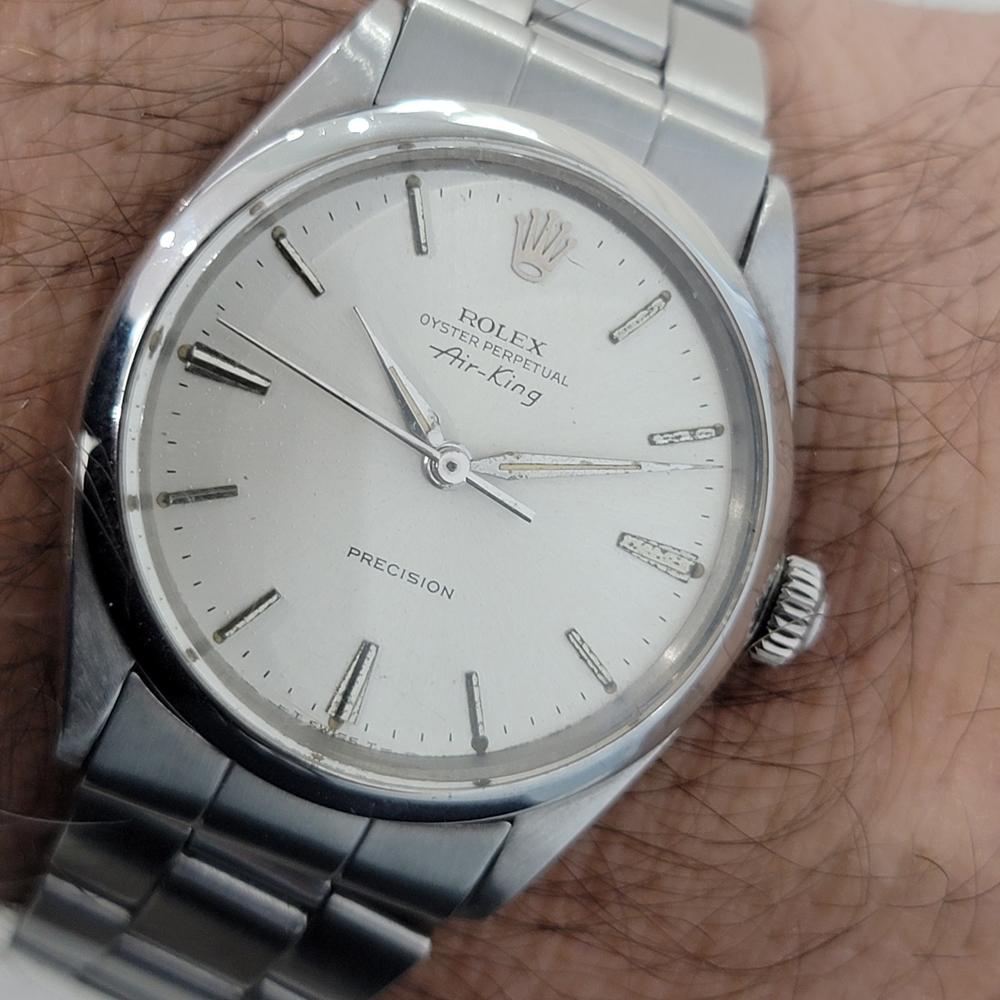 Mens Rolex Oyster Precision Ref 1002 Air King 34mm Automatic 1960s w Paper RA249 5