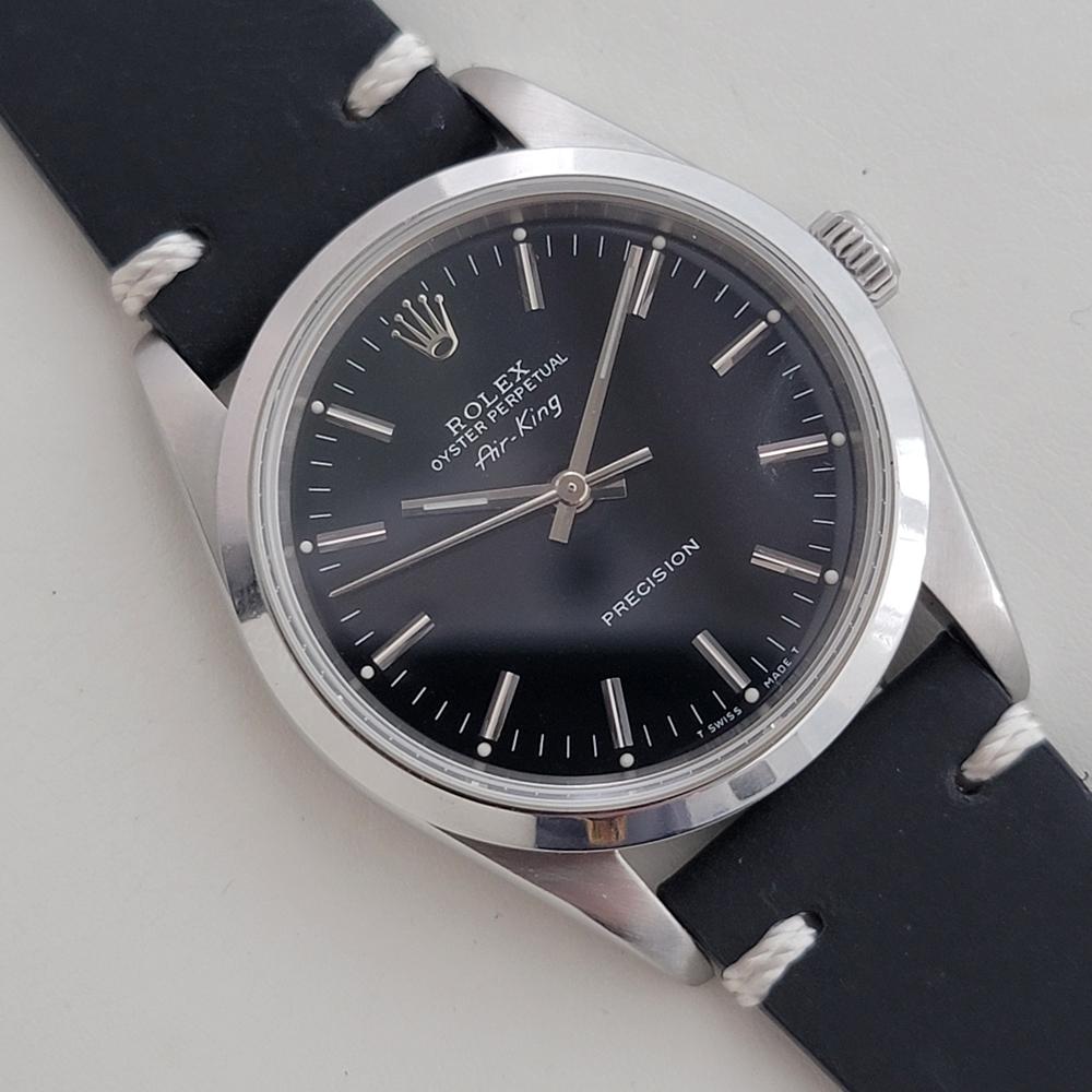 Mens Rolex Oyster Precision Ref 14000 Air King 34m Automatic 1990s RA492B In Excellent Condition In Beverly Hills, CA