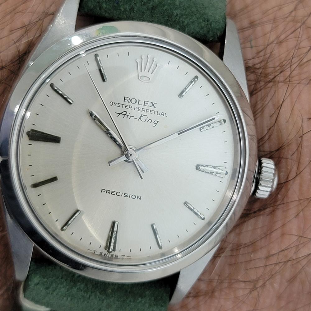 Mens Rolex Oyster Precision Ref 5500 Air King 34m Automatic 1960s Vintage RA476B 9