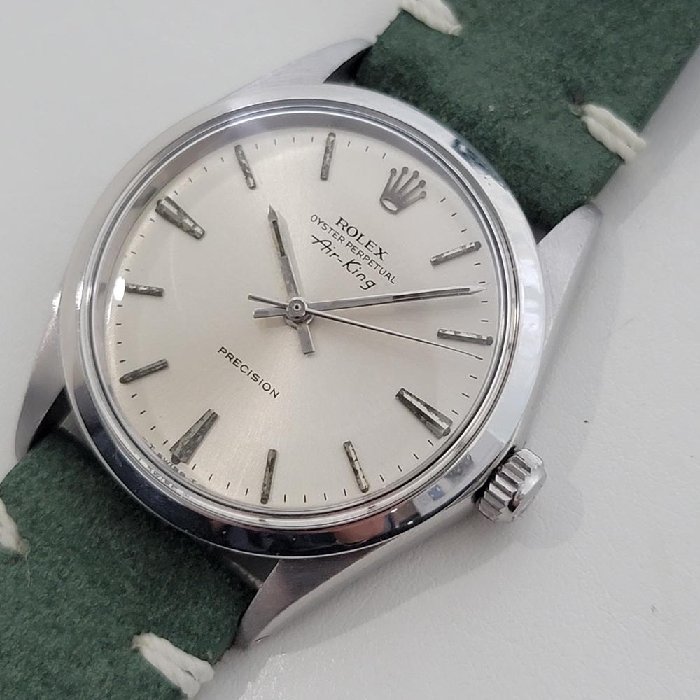 Men's Mens Rolex Oyster Precision Ref 5500 Air King 34m Automatic 1960s Vintage RA476B