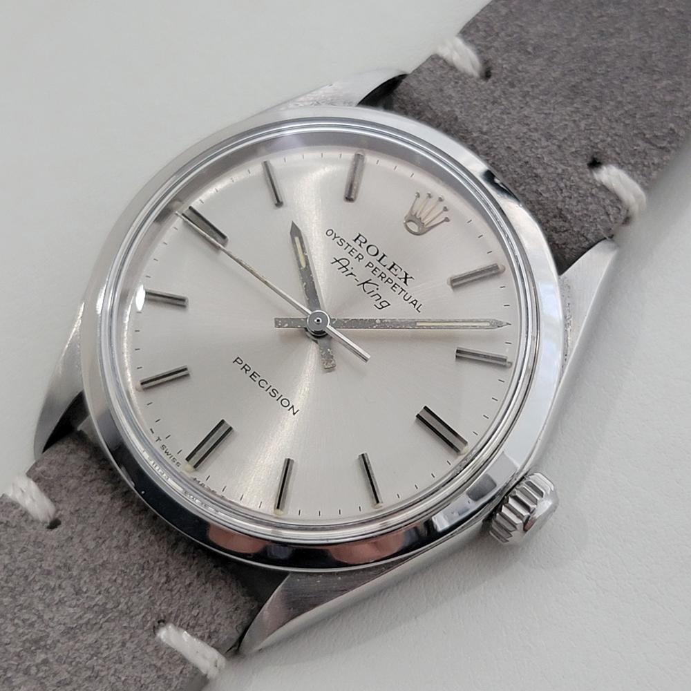 Men's Mens Rolex Oyster Precision Ref 5500 Air King 34m Automatic 1970s Vintage RA477B For Sale