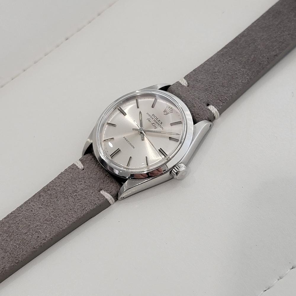 Mens Rolex Oyster Precision Ref 5500 Air King 34m Automatic 1970s Vintage RA477B For Sale 3