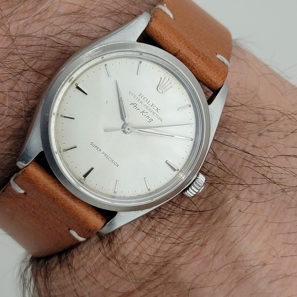 Rolex Oyster Precision Ref 5500 Air King 34mm Automatico 1960s Uomo RA340T 7