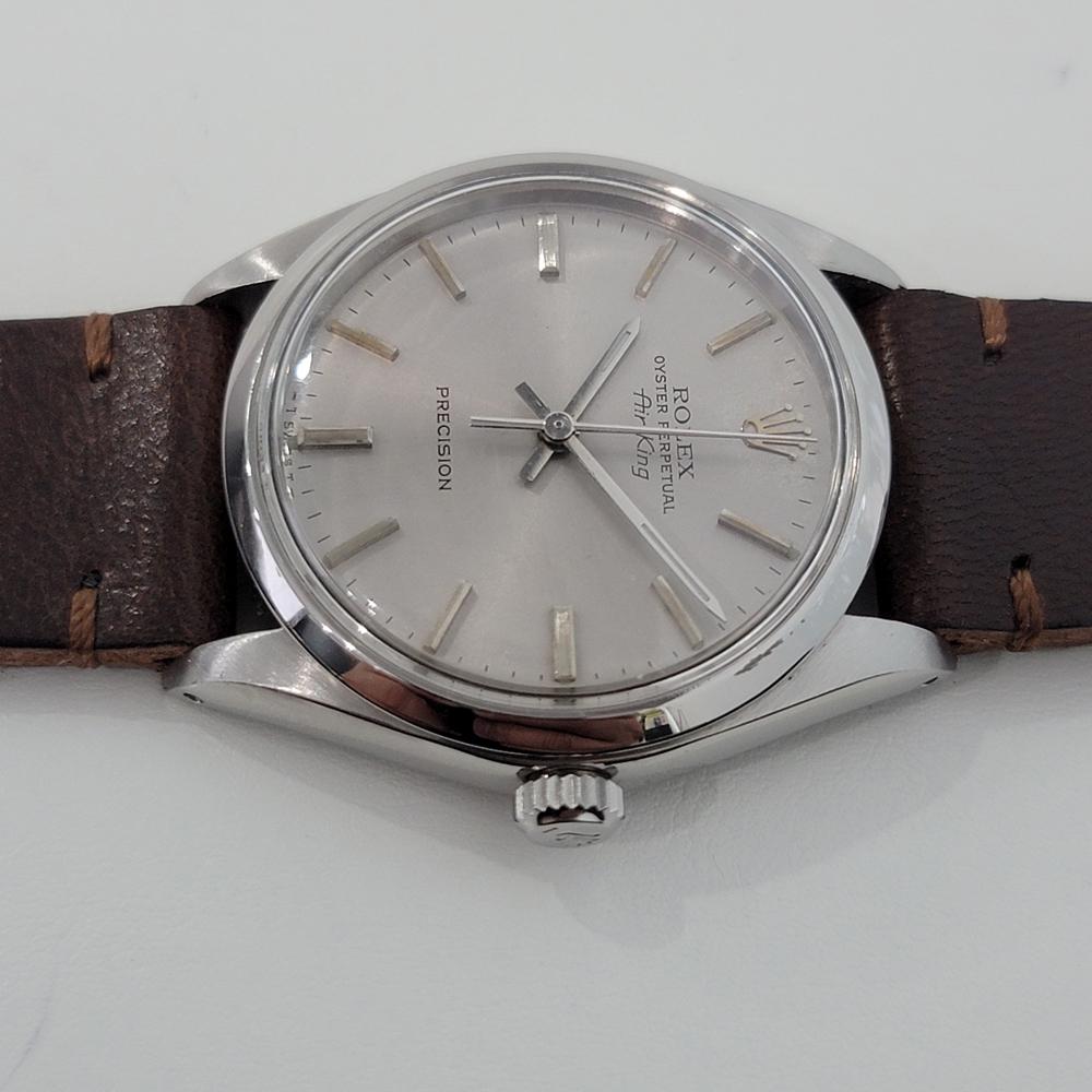 Mens Rolex Oyster Precision Ref 5500 Air King Automatic 1960s Swiss RJC106B In Excellent Condition In Beverly Hills, CA